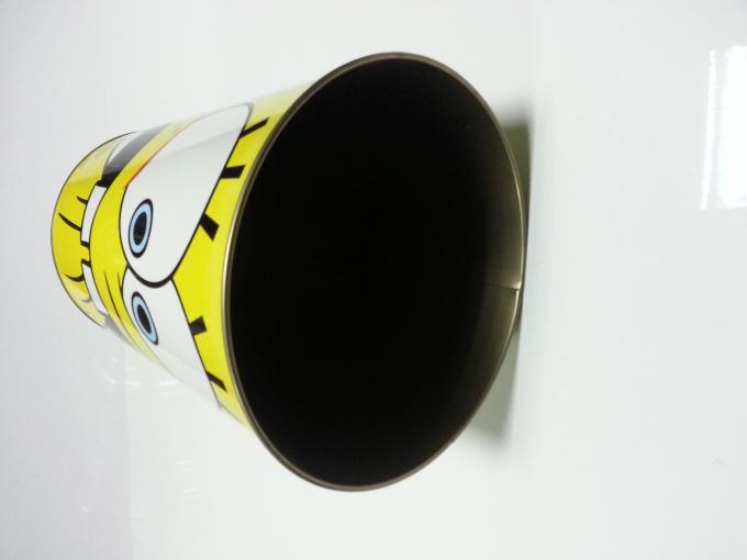 Cubo de la basura impreso del cubo de la lata del metal de la