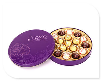 China Caja de la lata del chocolate de Ferrero Rocher con aduana plástica del parte movible impresa proveedor