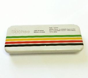 China Caja de lápiz cuadrada de la hojalata del metal para los efectos de escritorio/la pluma de la escuela proveedor