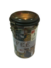 China Botes negros cilíndricos del té de la lata para Coffe/el caramelo/el polvo proveedor