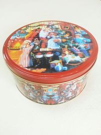 China Hojalata de los contenedores de almacenamiento de la lata del caramelo de la Navidad con la cubierta/la tapa proveedor