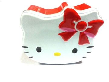 China Envases del caramelo de la lata del Hello Kitty, miradas vivas apenas como una cabeza del gato, artículo popular proveedor