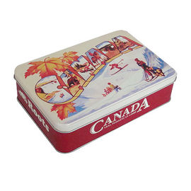 China Caja del envase de la lata del metal de Canadá, lata de 205 de x 140 x de 45m m para el caramelo proveedor