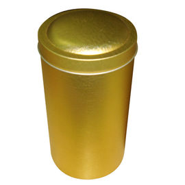 China Botes pintados color de oro especial del té de la lata, caja de la forma redonda proveedor