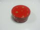Envases cilíndricos de la galleta de la lata de las palomitas con la cubierta/la tapa rojas proveedor