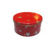 Envases cilíndricos de la galleta de la lata de las palomitas con la cubierta/la tapa rojas proveedor