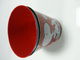 Cubo de la lata del metal de la hojalata, envase colorido impreso del bote de basura proveedor