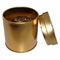 Envases de oro de la lata del té de la categoría alimenticia con la tapa, diámetro 65 x 75m m proveedor