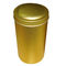 Botes pintados color de oro especial del té de la lata, caja de la forma redonda proveedor