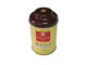 Botes de encargo del té de la lata con la tapa especial y el cuerpo amarillo, color llano dentro proveedor