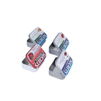 China El metal rectangular estaña en venta la lata de encargo del almacenamiento con el caramelo al por mayor Tin Containers de la tapa proveedor
