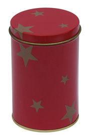 China Botes del té de la lata del color rojo, caja redonda de la lata del té con Dia72 x 112hmm proveedor