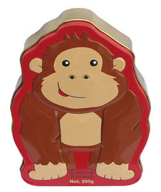 China Forma linda del orangután de la hojalata de los envases de la lata de la categoría alimenticia del caramelo proveedor