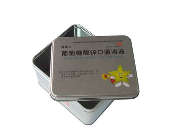 China envases de la caja/del metal de la lata de la categoría alimenticia de 0.23m m, caja del empaquetado farmacéutico proveedor