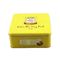 China Cajas del metal de la lata de la galleta de Nestle con las tapas, latas del caramelo del color de punto amarillo pequeñas exportador