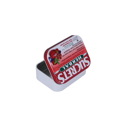 El metal rectangular estaña en venta la lata de encargo del almacenamiento con el caramelo al por mayor Tin Containers de la tapa proveedor