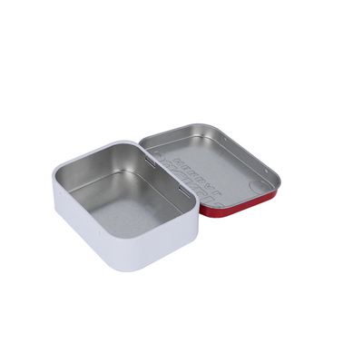 El metal rectangular estaña en venta la lata de encargo del almacenamiento con el caramelo al por mayor Tin Containers de la tapa proveedor