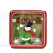 La Navidad vacía Tin Gift Box Square Cookie estaña con latas decorativas del día de fiesta de la ventana con las tapas proveedor