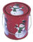 Envase de la lata del día de fiesta de la Navidad, categoría alimenticia con la manija del metal, Dia110xH130mm proveedor