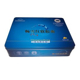 China Caja del envase de la lata del metal del embalaje de la droga impresa con diversos colores y versiones fábrica