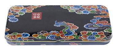 China Caja de encargo con la impresión de CMYK, caja de la lata del lápiz de lápiz colorida del metal fábrica